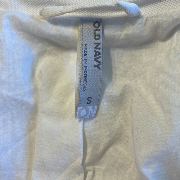 Old Navy-jean trench coat-100% cotton-fully lined~double breasted-with pockets - Picture 8 of 10